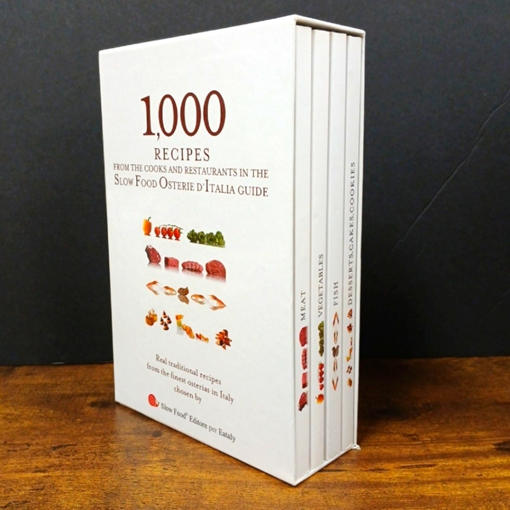 1,000 Recipes: Real Traditional Recipes, Eataly, Osterie D'Italia Guide, Italian